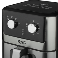 Friteuse à air intelligente électrique sans huile en acier inoxydable de qualité supérieure 6,0 L avec fenêtre visible RAF