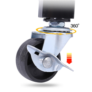 Di động Rau Tiện Ích Đồ nội thất nhà bếp lưu trữ Giá 5 tầng gấp màu đen kim loại có thể gập lại lưu trữ chủ sở hữu & kệ nhà bếp - Product Image 6