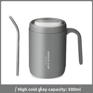Tasse à café en plastique avec couvercle, style Ins, en acier inoxydable 316, pour couple, design élégant, idéale comme cadeau - Product Image 5