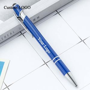 Custom Logo Factory Direct Promotional <b>Pens</b> Click Ballpoint <b>Pen</b> Soft Touch Coating Metal Tip Bulk Supply - Product Image 1