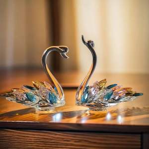 Cisne de Cristal, Decoración Creativa para Sala de Estar, Entrada, Mueble para TV, Vitrina, Decoración del Hogar, Artesanía de Cristal - Product Image 3