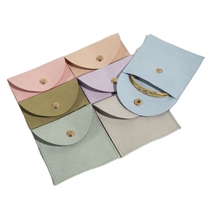 Bolsa de Joyería Personalizada con Logotipo, Bolsa de Terciopelo y Microfibra para Regalo de Joyería, Sobre para Collar, Bolsa para Guardar Joyas, Relojes y Pendientes - Product Image 1