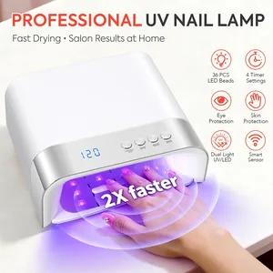 Lámpara UV LED para Uñas de 168W, 36 LED, Secador de Esmalte en Gel con Sensor Automático, 4 Temporizadores, Herramienta Profesional para Manicura y Salón - Product Image 4
