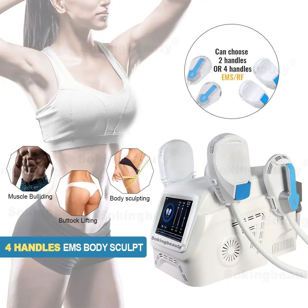 7 Tesla Ems Electrical Muscle Stimulation Body Sculpting Ems Machine Portable Ems With Rf