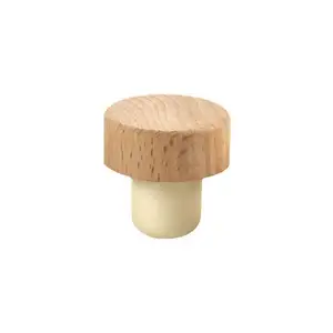 Factory wholesale quality best-selling products Red wine cork stopper whiskey stopper wine bottle stopper wooden cap T shape cap