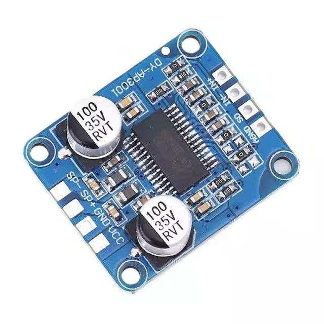 Factory Direct Sales 10W/20W/30W High Power Amplifier Module Class D Digital Amplifier Board 12V/24V Power Supply DY-AP3001