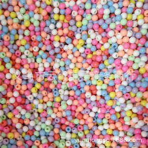Acrylic Round <b>Beads</b> Mixed Colors 6mm For Jewelry Making Yiwu Factory <b>Direct</b> Sale - Product Image 1