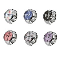 Reloj de Dedo Unisex KS LXRW-141 de AliExpress, Diseño Simple, Correa de Aleación, Movimiento de Cuarzo, Plateado