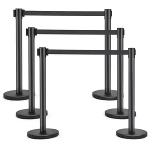 פלדה הודעות stanchion רצועת שולחן נשלף חגורה נשלפת תערוכה נשלפת