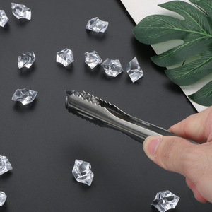Stainless Steel Ice Tongs Thickened Ice Clip Cross-border Multi-functional <b>BBQ</b> Tongs Ice Clip Towel Clip Bar Supplies Hot Item - Product Image 5