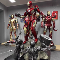 Escultura de Personaje de Marvel 1:4, Adorno Grande Luminoso de Iron Man, Decoración para Cibercafé o Cine