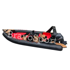 Bateau pneumatique rigide à coque en fibre <span class=keywords><strong>de</strong></span> verre profonde en forme <span class=keywords><strong>de</strong></span> V CE RIB 760 hypalon - Product Image 3