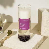 Diffuseur d'arômes parfumés à la cire de soja et aux cristaux infusés de bougies au design personnalisé pour la décoration intérieure de luxe coffret cadeau avec emballage dans une boîte cadeau