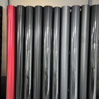 Film de protection PPF noir brillant en fibre de carbone pour voiture, installation à sec, anti-rayures, sans bulles d'air, finition mate/brillante, effet carbone forgé noir
