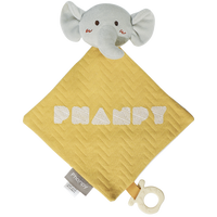 Belle couverture de poupée Ultra douce impression personnalisée nouveau-né apaiser serviette forme d'éléphant bébé confort serviettes de salive
