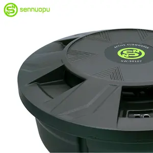 Sıcak satış 10 inç evrensel araba ses hoparlör yedek tekerlek/lastik aktif subwoofer powered amplifikatör 500W toptan