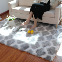 Décoration de la maison tapis duveteux taille 150cm multiple 250cm grand tapis duveteux tapis en fourrure tapis en fausse fourrure