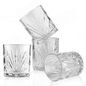 Verres à whisky en cristal transparent 10 oz, verres à whisky pour <span class=keywords><strong>bourbon</strong></span>, liqueur et cocktails - Ensemble de 4 - Product Image 2
