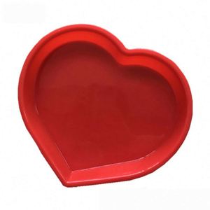 Single Silicone Large Cake Mold Wholesale Silicone Baking Pan Heart Orange Shape - Product Image 5