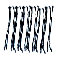 Extensions de dreadlocks Goddess Locs en cheveux vierges brésiliens, texture crépue, crochets entrelacés, sans nœuds