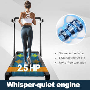 Uso en el hogar plegable portátil ejercicio Led pantalla caminar Pad cinta de correr caminar con pasamanos - Product Image 5