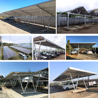 Système de structure de pergola photovoltaïque UISOLAR BIPV en alliage d'aluminium, étanche, pour abri de voiture et stationnement