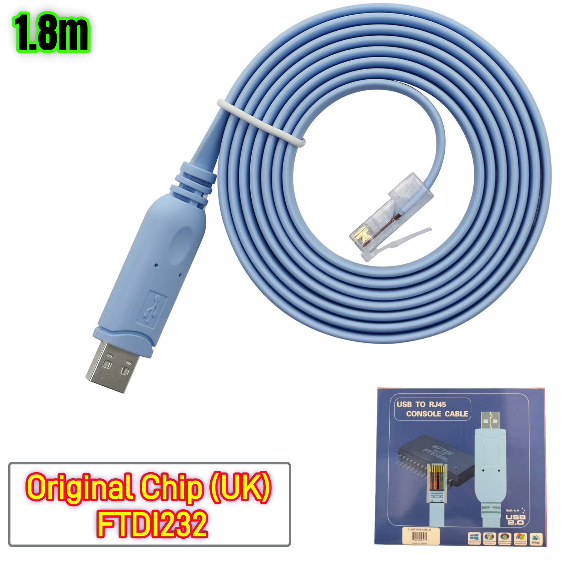 Chip original azul (Reino Unido) FTDI232