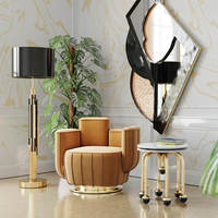 Canapé italien léger et luxueux pour une personne Canapé cactus d'art en cuir post-moderne Grand appartement meublé de créateur
