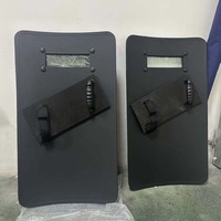 Bouclier de sécurité balistique tactique rectangulaire en PE Aramid pour la défense personnelle et la protection intégrale du corps