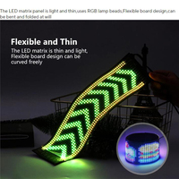 Neue USB-LED-Teufelsaugen Dynamische Windschutzscheiben-Anzeige für Autos & LKWs mit Animierten Blinkenden Dämonenaugen Vorne/Hinten
