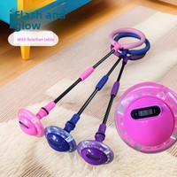FDFIT Nouvelle balle sauteuse pour enfants, avec fonction de comptage, clignotante, saut et rotation, anneau rebondissant, génération d'énergie magnétique, lumineuse