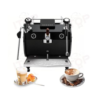Machine à café expresso semi-automatique professionnelle ITOP, haute puissance, blanche et noire, équipement commercial, machine à café à tête unique - Product Image 5