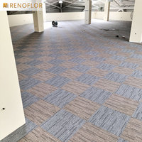 Großhandel maßge schneiderte moderne Schnitt Stapel bequeme Polypropylen Square Office Commercial Decor Boden Teppich fliesen