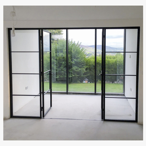 Custom interni in acciaio vetro porte parete divisorio di vetro per soggiorno camera da letto bagno porta di ferro - Product Image 3
