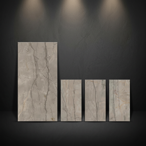 Azulejos de porcelana brillante para piso y pared, color gris ónix, 800x1600 mm, diseño elegante de ónix gris, 80x160 cm - Product Image 4