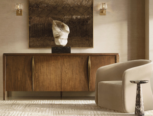 Biệt thự cổ điển Tủ Búp Phê bằng gỗ với phần cứng kim loại thủ công cho phòng khách tự chọn & Lưu trữ đồ nội thất - Product Image 2