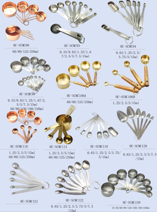 Utensilios de medición de cocina de plástico colorido, cucharas y tazas medidoras - Product Image 4