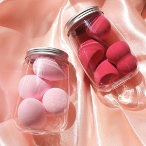 Ensemble de 4 éponges de maquillage lavables en forme d'œuf avec éponges de beauté en bouteille pour l'application de liquides, crèmes et poudres - Product Image 3
