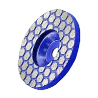Disque de meulage diamanté miniature de 45 mm pour le polissage et la finition des carreaux de céramique et de porcelaine, outil abrasif durable, grain 60/70