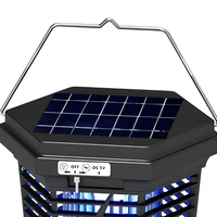 Lampe de camping portable suspendue à charge solaire LED anti-moustiques pour la pêche nocturne et l'utilisation en tente
