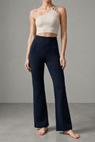 Pantalon de yoga évasé taille haute pour femme, leggings bootcut effet push-up, sans démarcation visible, extensible dans les 4 sens, sensation seconde peau, pantalon d'entraînement OEM