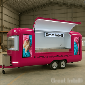 Camion de nourriture de luxe VIP résistant à la chaleur, remorque alimentaire sur mesure, cuisine mobile, camion de café de plage en plein air, camion de shawarma - Product Image 2