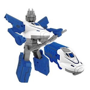 Figura de acción transformable de <span class=keywords><strong>robot</strong></span> 3 en 1, juguete educativo para montar en tren - Product Image 4