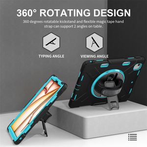 Usine en gros 360 degrés rotation antichoc robuste protection tablette étui <span class=keywords><strong>iPad</strong></span> pour <span class=keywords><strong>iPad</strong></span> Air 11 2024 nouveau - Product Image 3