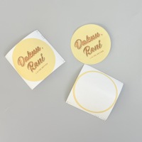 Autocollant rond personnalisé à chaud pour boîte cadeau de beauté, étiquette adhésive, logo de marque, autocollant de scellage pour cosmétiques et aromathérapie