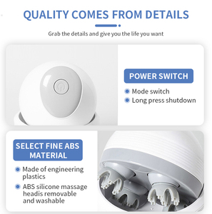 Masajeador de cabeza Relajación de cuerpo entero Función manual <span class=keywords><strong>Mini</strong></span> masaje del cuero cabelludo con alivio de la circulación sanguínea Alivio de la fatiga del cuero cabelludo - Product Image 2