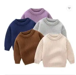 2023 spring kids clothing 2023 wholesale design toddler baby girls sweaters for boys pullover knitted boutiques casual vintage