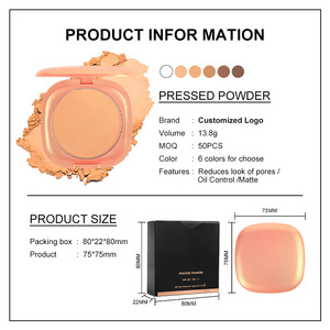 Cobertura completa Control de aceite Base mineral Compacto Etiqueta privada personalizada Libre de crueldad Contorno Bronceador Polvo prensado Logotipo OEM - Product Image 6