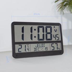 New Promotion Electronic Lcd <strong>Uk</strong> Radio Control Alarm <strong>Large</strong> Outdoor Watch Hours Atomic Desktop Digit <strong>Wall</strong> <strong>Clock</strong> for <strong>Wall</strong> - Product Image 5