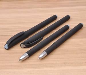 Pulpen Gel Promosi Plastik Berkualitas Tinggi dengan Logo Tinta Hitam yang Dapat Disesuaikan - Product Image 5